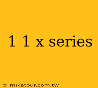 1 1 x series