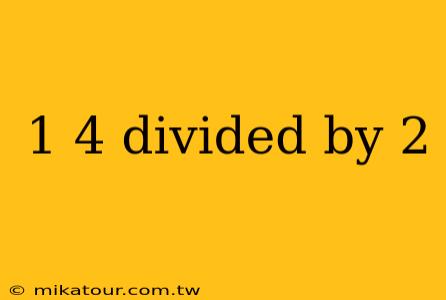 1 4 divided by 2