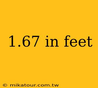 1.67 in feet