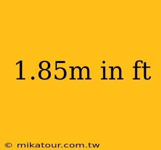 1.85m in ft