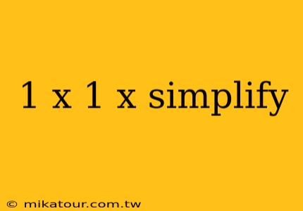 1 x 1 x simplify