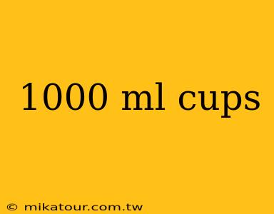 1000 ml cups