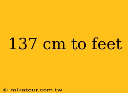 137 cm to feet