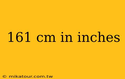 161 cm in inches