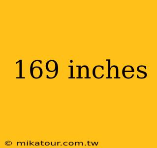 169 inches