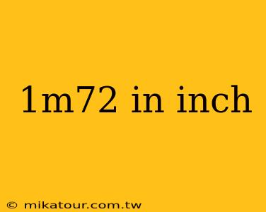 1m72 in inch