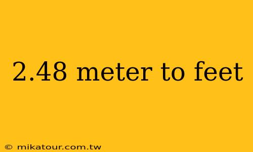 2.48 meter to feet