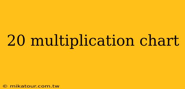 20 multiplication chart