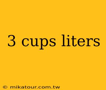 3 cups liters