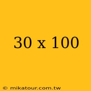 30 x 100