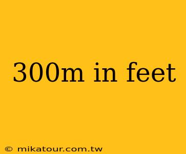 300m in feet