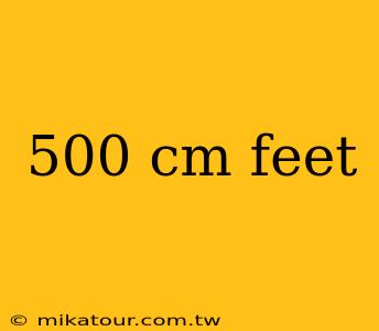 500 cm feet