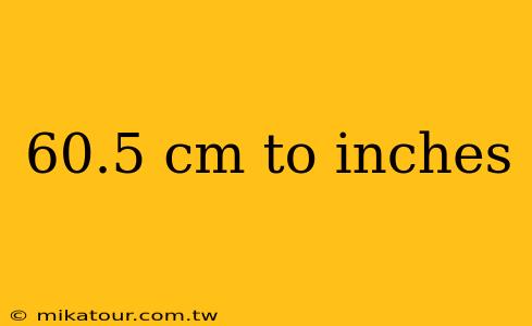 60.5 cm to inches