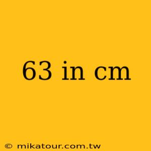 63 in cm