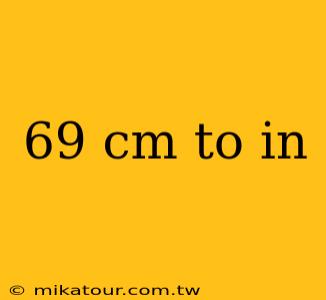 69 cm to in