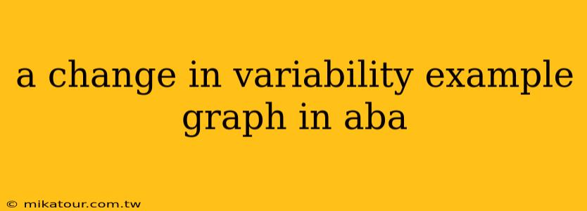 a change in variability example graph in aba