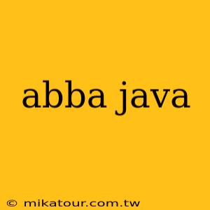 abba java