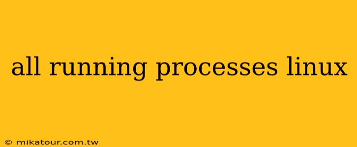 all running processes linux