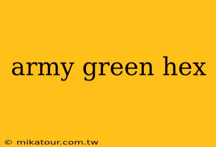 army green hex