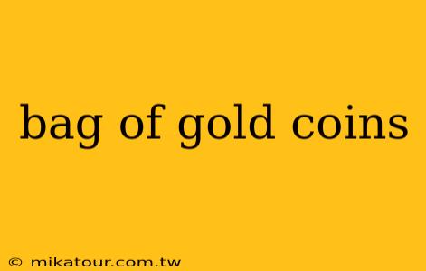 bag of gold coins