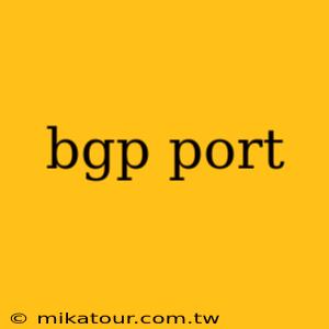 bgp port