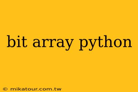 bit array python