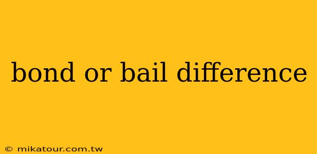 bond or bail difference