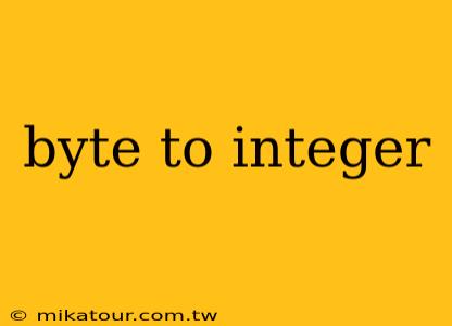 byte to integer