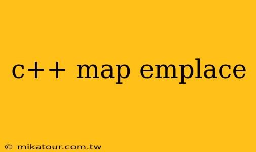 c++ map emplace