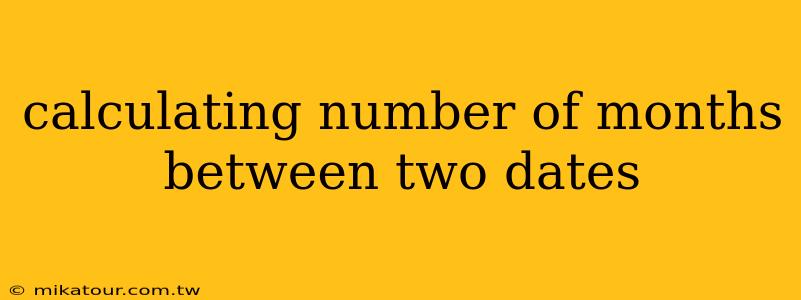 calculating number of months between two dates