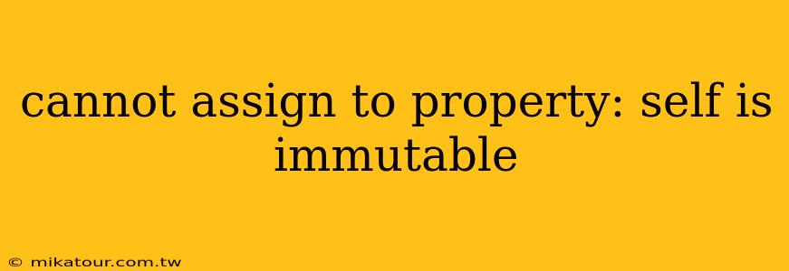 cannot assign to property: self is immutable