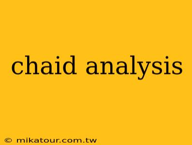 chaid analysis