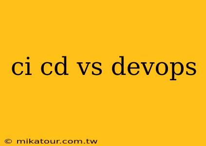 ci cd vs devops