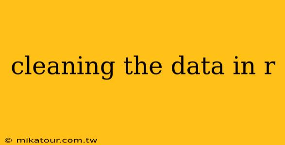 cleaning the data in r