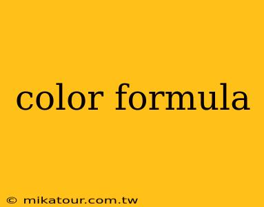 color formula