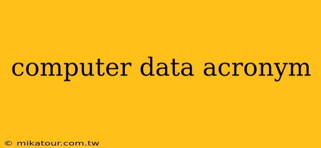 computer data acronym