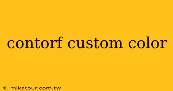 contorf custom color