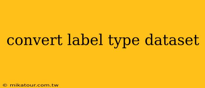 convert label type dataset