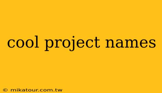 cool project names