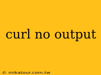 curl no output