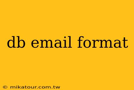 db email format