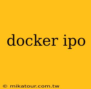 docker ipo