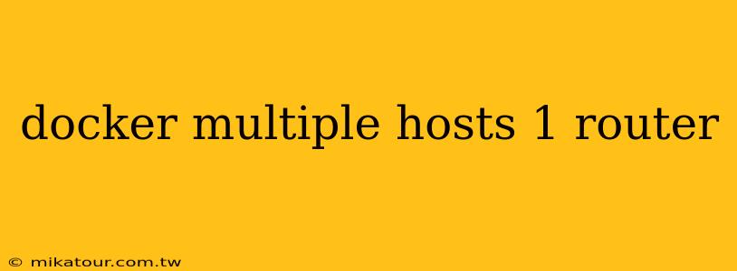 docker multiple hosts 1 router