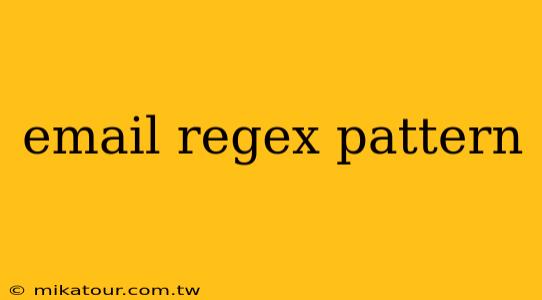 email regex pattern