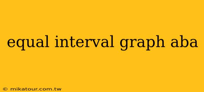 equal interval graph aba