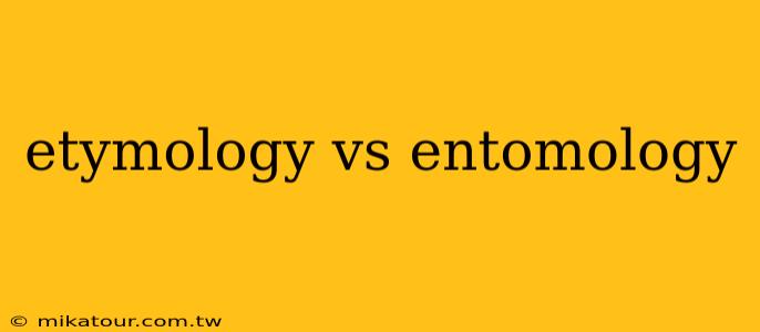 etymology vs entomology