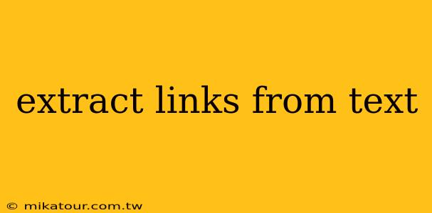 extract links from text