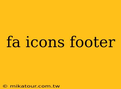 fa icons footer