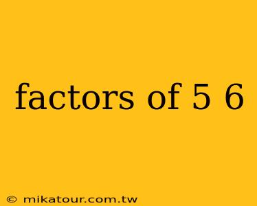 factors of 5 6