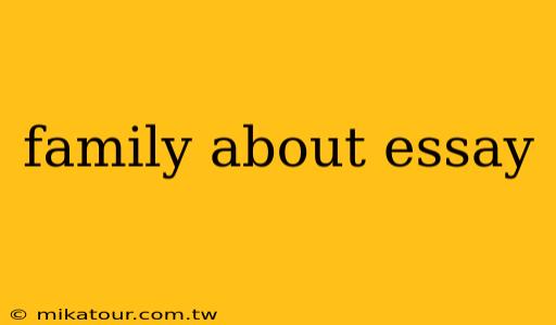 family about essay